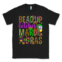 Black Bead up bitches it's Mardi Gras Classic Tee - HowdyJamesFarm