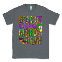 Charcoal Heather Bead up bitches it's Mardi Gras Classic Tee - HowdyJamesFarm