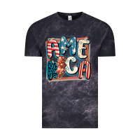 Cloud Black America with lightning bolt 4th of july Vintage Tee - FaDigitalArtStudio