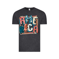 Vintage Black America with lightning bolt 4th of july Vintage Tee - FaDigitalArtStudio
