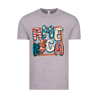 Vintage Zinc America with lightning bolt 4th of july Vintage Tee - FaDigitalArtStudio