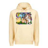 Pina Colada easter farm chicks and bunny Premium Hoodie - RanaPortraitStore