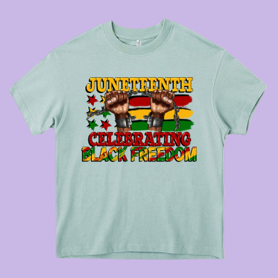 Juneteenth Celebrating Black Freedom Heavy Core Tee Designed By Cowgirlartshop