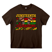 Chocolate Brown juneteenth celebrating black freedom Heavy Core Tee - CowGirlArtShop