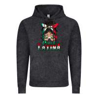 Vintage Black proud latina messy bun mama Vintage Hoodie - BundleAndBundleShop
