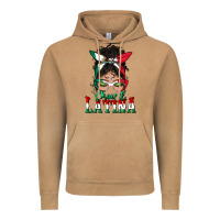 Vintage Camel proud latina messy bun mama Vintage Hoodie - BundleAndBundleShop