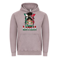 Vintage Zinc proud latina messy bun mama Vintage Hoodie - BundleAndBundleShop