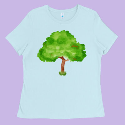Tree Fa Element 1 Ladies Tee Designed By Fadigitalartstudio