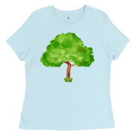 Baby Blue tree fa element 1 Ladies Tee - FaDigitalArtStudio
