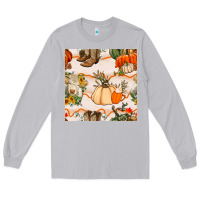 Moon Dust fall heifer seamless pattern Long Sleeve Tee - BundleAndBundleShop