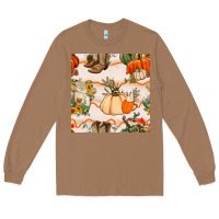 Toasted Coconut fall heifer seamless pattern Long Sleeve Tee - BundleAndBundleShop