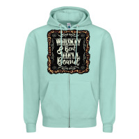 Seafoam whiskey bent hell bound black Zipper Hoodie - AdoDesignShop