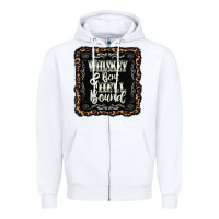 White whiskey bent hell bound black Zipper Hoodie - AdoDesignShop