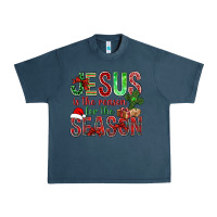 Midnight Navy jesus is the reason for the season christmas bbs Urban Heavy Tee - BundleAndBundleShop