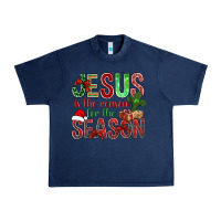Navy jesus is the reason for the season christmas bbs Urban Heavy Tee - BundleAndBundleShop