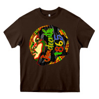 Chocolate Brown juneteenth 1865 Heavy Core Tee - CowGirlArtShop