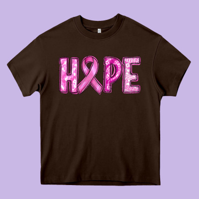 Western Hope Breast Cancer Heavy Core Tee Designed By Ranaportraitstore