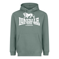 Sage lonsdale classic logo lion Heavyweight Hoodie - DesignPulse