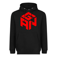 Black GAN CUBE TIME Heavyweight Hoodie - DesignPulse