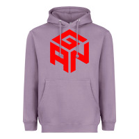 Lavender GAN CUBE TIME Heavyweight Hoodie - DesignPulse