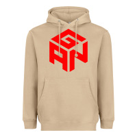 Mushroom GAN CUBE TIME Heavyweight Hoodie - DesignPulse