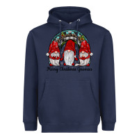 Navy merry Christmas Gnomes Rainbow Heavyweight Hoodie - JahusDesignShop