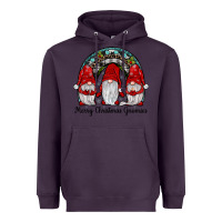 Plum merry Christmas Gnomes Rainbow Heavyweight Hoodie - JahusDesignShop