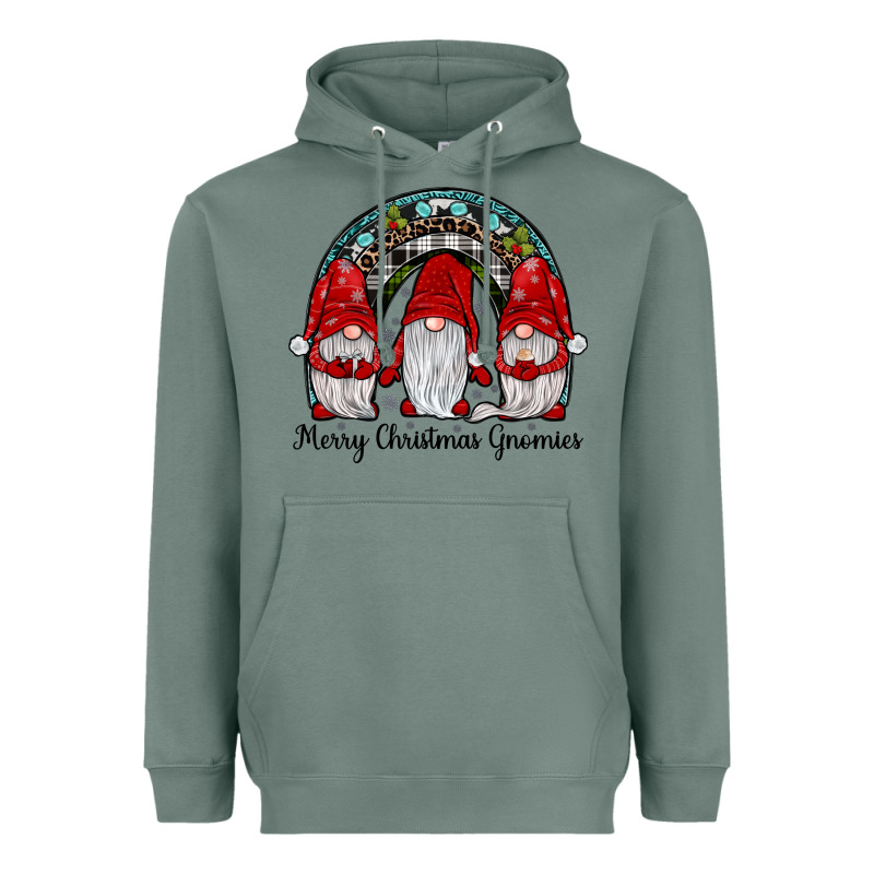 Merry Christmas Gnomes Rainbow Heavyweight Hoodie by JahusDesignShop | Teevron