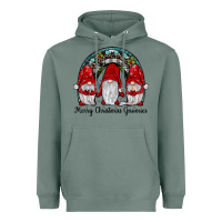 Sage merry Christmas Gnomes Rainbow Heavyweight Hoodie - JahusDesignShop