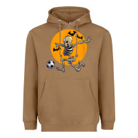Toasted Coconut skeleton soccer player funny halloween blood moon Heavyweight Hoodie - DesignPulse