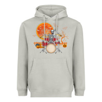 Moon Dust Skeleton Drummer Halloween Costume Playing Drums Mens Boys Heavyweight Hoodie - DesignPulse