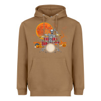 Toasted Coconut Skeleton Drummer Halloween Costume Playing Drums Mens Boys Heavyweight Hoodie - DesignPulse