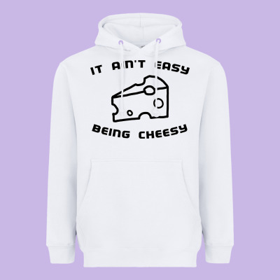 It Ain't Easy Being Cheesy Heavyweight Hoodie Designed By Designpulse