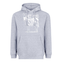 Heather Grey Nice Hand Sir Donkey Poker Funny Gambling Design For Fans Heavyweight Hoodie - DesignPulse