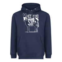 Navy Nice Hand Sir Donkey Poker Funny Gambling Design For Fans Heavyweight Hoodie - DesignPulse