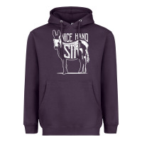 Plum Nice Hand Sir Donkey Poker Funny Gambling Design For Fans Heavyweight Hoodie - DesignPulse