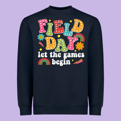 Field Day Let The Games Begin Heavyweight Sweatshirt Designed By Jahusdesignshop
