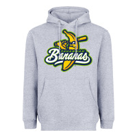 Heather Grey bananas Heavyweight Hoodie - DesignPulse
