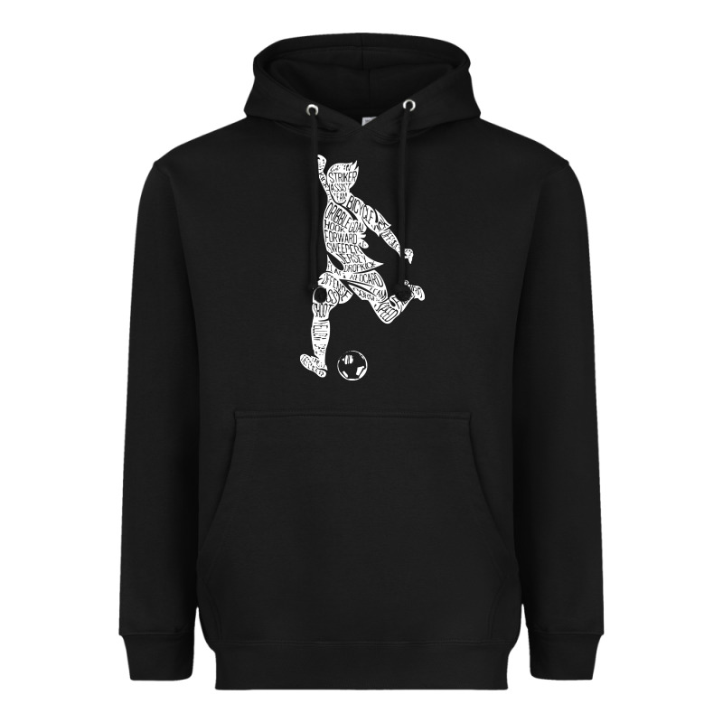 Soccer Player Ball Heavyweight Hoodie by DesignPulse | Teevron
