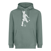 Sage soccer player ball Heavyweight Hoodie - DesignPulse