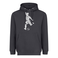 Smoke soccer player ball Heavyweight Hoodie - DesignPulse