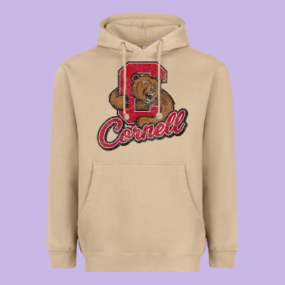 Cornell Heavyweight Hoodie Designed By Designpulse