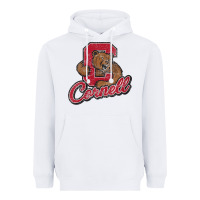 White cornell Heavyweight Hoodie - DesignPulse