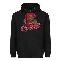 Black cornell Heavyweight Hoodie - DesignPulse