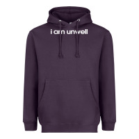 Plum i am unwell Heavyweight Hoodie - DesignPulse
