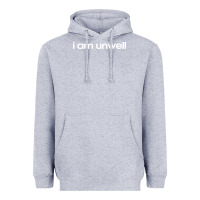 Heather Grey i am unwell Heavyweight Hoodie - DesignPulse
