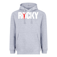 Heather Grey boxer r o c k y Heavyweight Hoodie - DesignPulse
