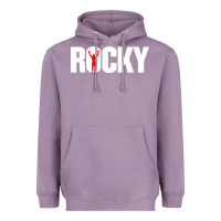 Lavender boxer r o c k y Heavyweight Hoodie - DesignPulse