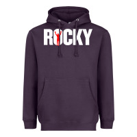 Plum boxer r o c k y Heavyweight Hoodie - DesignPulse