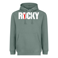 Sage boxer r o c k y Heavyweight Hoodie - DesignPulse